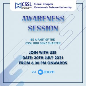 CSSL GenZ Awareness Session Faculty of Computing (FOC) of General Sir John Kotelawala Defence University KDU 1